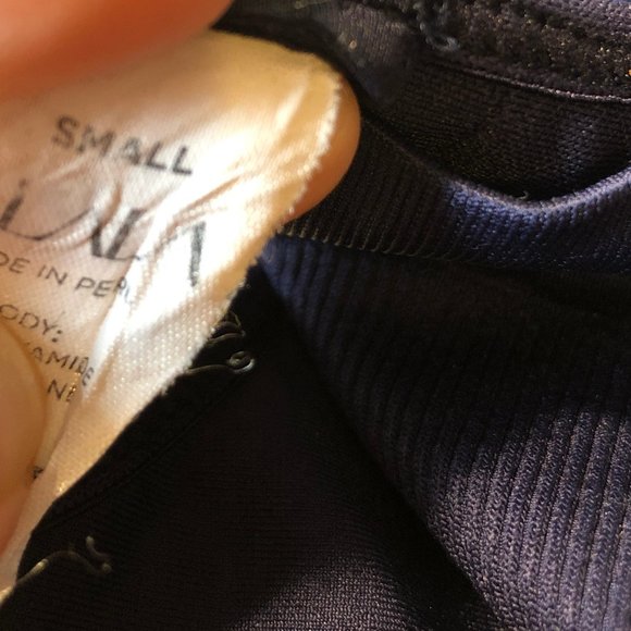 WOMENS ALALA BLUE RACERBACK SPORTS BRA S * - Picture 5 of 5